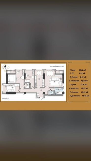 Продажа квартир: 4 комнаты, 143 м², Элитка, 11 этаж, ПСО (под самоотделку)