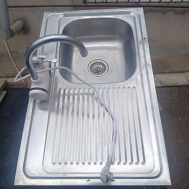 Mətbəx çanaqları: Mətbəx üçün paslanmayan poladdan qoşulan lavabo komplekti kranti qis — 1