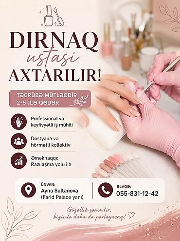 avto serviz: Dırnaq ustası tələb olunur, Fiks edilmiş ödəniş, 3-5 illik təcrübə — 1