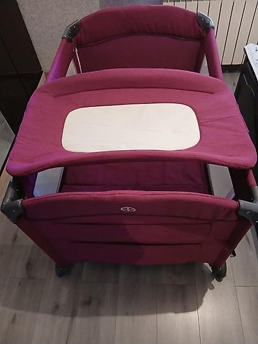 Beşiklər: COOL BABY qatlanan uşaq çarpayısı (playpen) - Rəng: bordo - Ölçü — 2