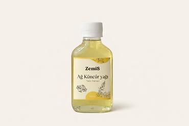 Qida məhsulları: ZemiS Ağ Küncüt yağı – 100 ml - Tərkib: təbii ağ küncüt (küncür) — 1