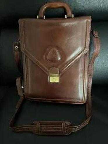 Torbe: Kožna poslovna torba Marko – tamno braon - Materijal: prirodna goveđa — 10