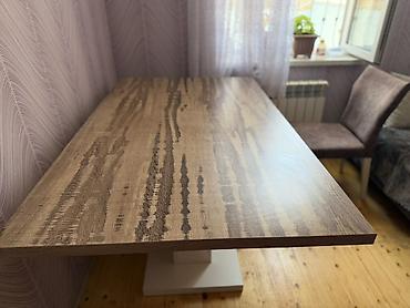 acilan stollar: Mətbəx/Qonaq otağı üçün masa - Üst hissə: ağac teksturalı laminat — 6