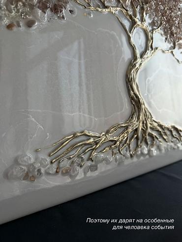 3 d силиконовые буквы: Объёмная картина «Дерево Изобилия » в технике resin art. Размер — 9