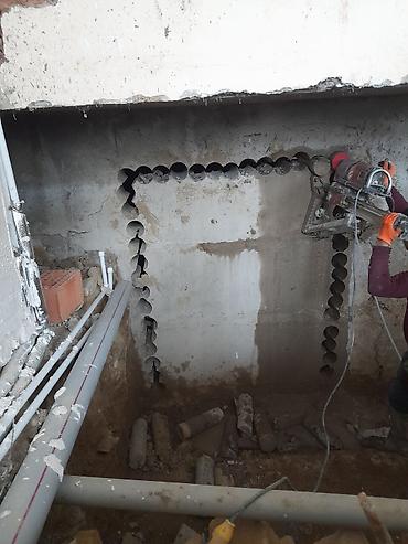 Beton işləri: Beton kəsimi beton deşimi betondan delimlerin açılması betondan — 7