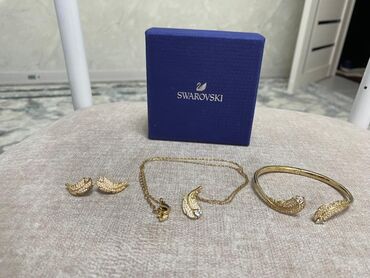 золотые подвески: Дорогие леди, продаю комплект SWAROVSKi! привезла с Америки носила