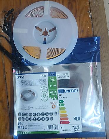 gunes paneli isiqlar: Salam led isiqlardi uzunluqu 5 metr 12 voltd bmve 220 volt isleyir — 1
