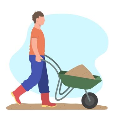 нужен разнорабочий на день: Майда шашылыш иштер, Ар түрдүү жумуштарды жасаган жумушчу