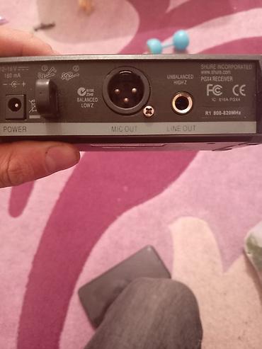 Mikrofonlar: İşlənmiş Simsiz (Bluetooth) Mikrofon Shure, Ünvandan götürmə — 9