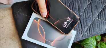 iphone 16 satış: IPhone 16 Pro, 128 GB, Desert Titanium, Zəmanət, Barmaq izi, Simsiz şarj