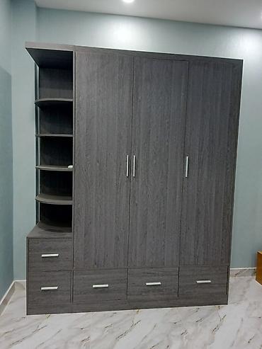 hamam ucun şkaf: Yeni, 3 qapılı, Açılan, Düz dolab — 1