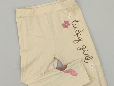 spodenki do gimnastyki dla dziewczynki: 3/4 Children's pants Little kids, 9 years, Cotton, condition - Good