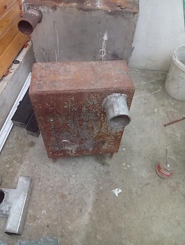 kamin dekor: Metalkorpus qızdırıcı soba - Material: qalın divarlı polad, qaynaqla — 1