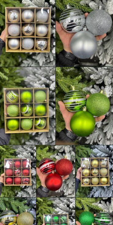 Ёлочные шары и украшения: Все виды елочных игрушек ✨🎄 Оптом и в розницу 🤗 Любые диаметры at lalafo.kg — 20 Ёлочные шары и украшения: Все виды елочных игрушек ✨🎄 Оптом и в розницу 🤗 Любые диаметры — 20