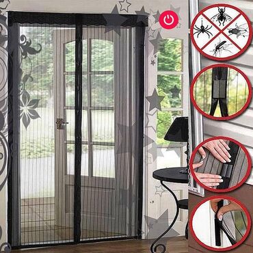 Ağcaqanad torları: Maqnitli Pərdə😍 🔺 Qiymət 7 AZN - ölçü 120x210sm 🔺Qiymət 6 AZN- ölçü