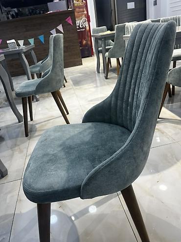 green: Məhsul: Yumşaq oturacaqlı yemək otağı/kafe stulu - Dizayn: Erqonomik — 2