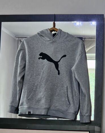 ретро вещи: Мужской спортивный костюм, M (EU 38), Puma, Б/у, цвет - Серый, Самовывоз, Платная доставка