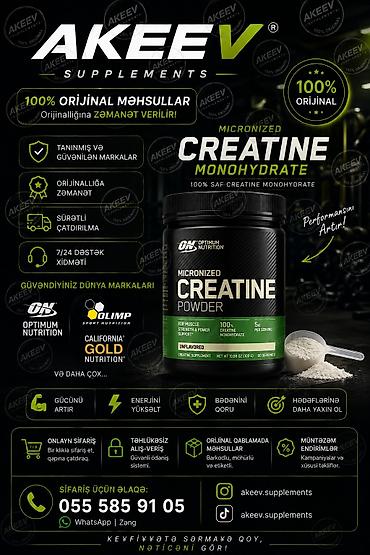 idman topları: Kreatin Optimum Nutrition, Çəki: 501 - 750 g, Yeni — 1