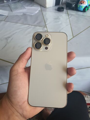 айфон x дисплей: IPhone 13 Pro, Колдонулган, 128 ГБ, Алтын, Коргоочу айнек, Каптама, 87 %