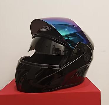 moto r15: Motosiklet dəbilqəsi, 2-ci şəkildəki açılıb-bağlanan mat Qara model — 4