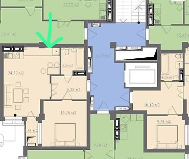 советская горького: 2 комнаты, 53 м², ул. Горького / Алматинка Элитка, 5 этаж — 2