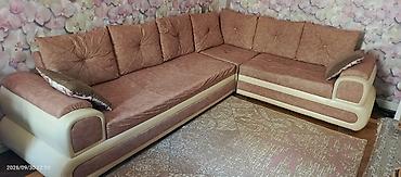 Диваны: Угловой диван, Б/у, Раскладной, С подъемным механизмом, Ткань — 3