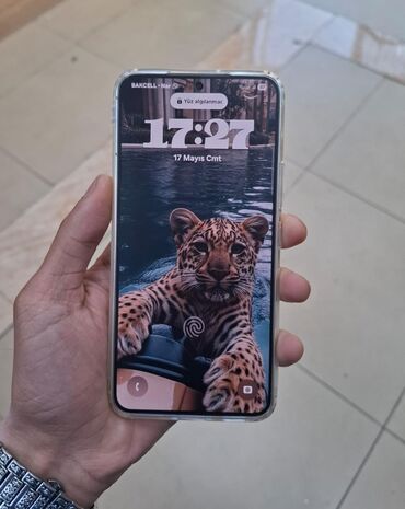 mobil akkumulátor: Samsung Galaxy S22, 128 GB, rəng - Ağ, Barmaq izi, İki sim kartlı, Face ID