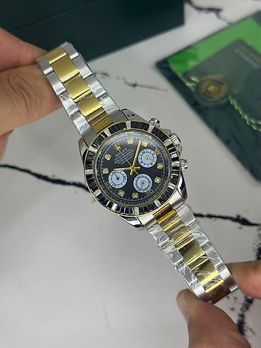Наручные часы: Rolex Daytona tərzində kişi qol saatı - Korpus: parlaq polad — 8