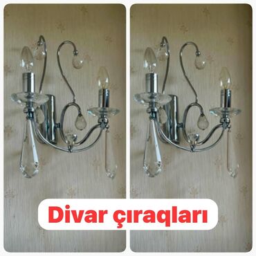 синяя лампа: Məhsul: Divar çıraqları - Klassik üslublu, krom rəngli metal