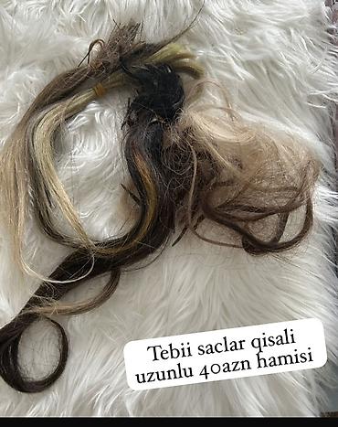 tebii mirvari: Məhsul: Təbii saç tutamları Tərkib: 100% insan saçı Rənglər — 1