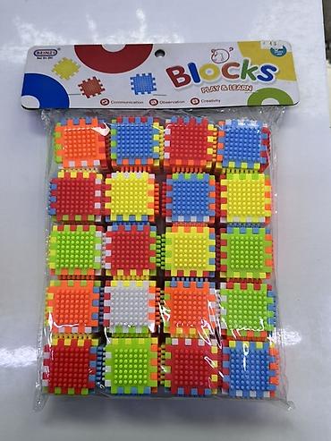 kinder joy stranger: Развивающий конструктор Blocks “Play & Learn” - Набор квадратных — 1