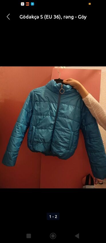 mom qadin cinslri: Женская куртка S (EU 36), цвет - Синий