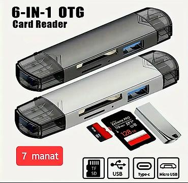 Digər ehtiyat hissələri: Çoxfunksiyalı KART OXUYUCU ADAPTERİ. SD, TF, CF kartları, eləcə də — 24