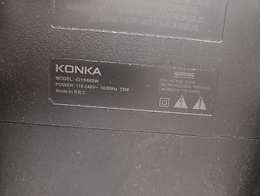 аренда экранов: Срочно сатылат, жаны деп айталам. Телевизор KONKA 43YR680W, диагональ — 3