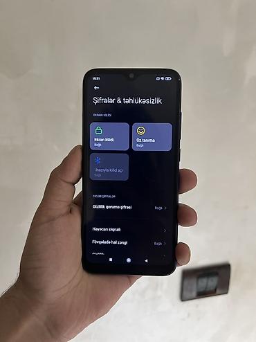 Redmi: Redmi Note 7, 64 GB, rəng - Boz, Barmaq izi, Face ID — 7
