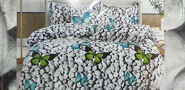 plisani: Posteljina - Komplet za dve osobe 🛏️✨ Dimenzije: 200x230 cm 📏 — 1