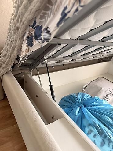 matras 160x200: Новый, Двуспальная кровать, С подъемным механизмом, С матрасом, Без выдвижных ящиков — 6