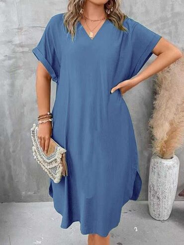 Haljine: Bоја - Crvena, Oversize, Kratkih rukava — 13