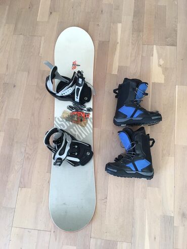 ботинки для сноуборда: Сноуборд с ботинками для подростков, размер 22,5