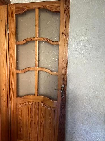 findiq tingleri: Taxta otaq qapıları – şüşəli və kor modellər - Material: təbii ağac — 5