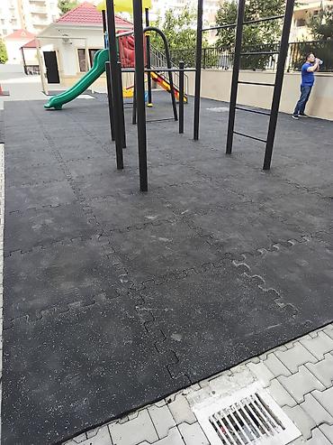 doseme: Qara rəngli rezin “pazl” döşəmə plitələri sifariş0708046030 - — 3