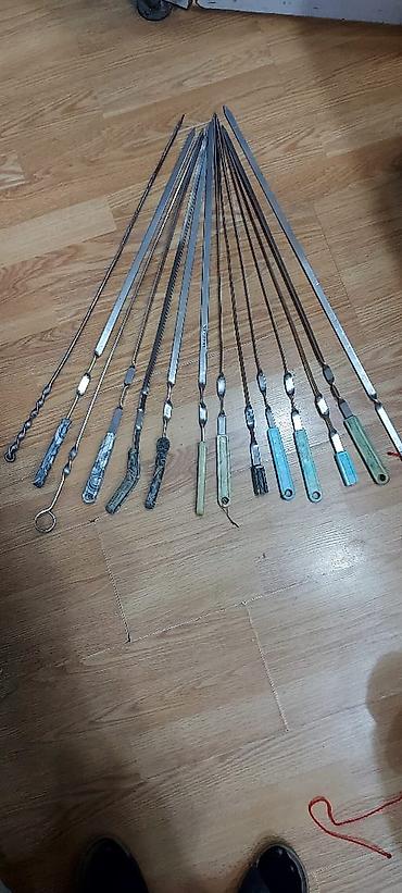 MANQAL ŞİŞLƏRİ DƏSTİ - Material: paslanmayan polad/metal şişlər -