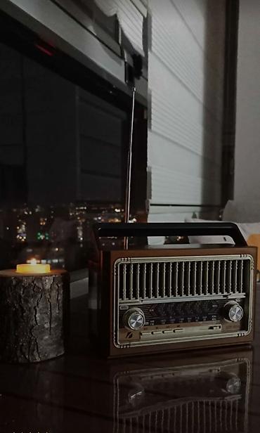 Səs gücləndiriciləri: Nostalji görünüşlü kalonka Fm radio Bluetooth USB flashkart SD kart — 8
