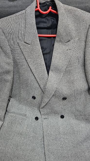 Odela: Muški dvoredni sako Van Gils brend – siv sa sitnim dijagonalnim — 1