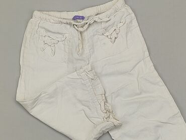 legginsy z białymi lampasami: Niemowlęce spodnie materiałowe, 12-18 m, 80-86 cm, stan - Zadowalający