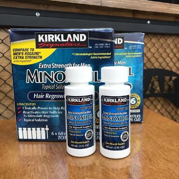 Vitaminlər və BAƏ: Kirkland Minoxidil 5% Qutuda - 6 ədəd olur ✅Qutusu - 60 Azn + Derma