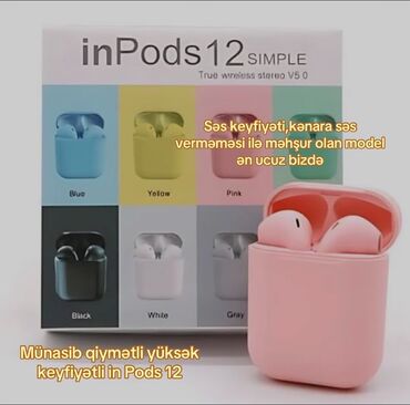 i15 pods qiymeti: İn Pods 12 modelli yüksək keyfiyətli və ucuz keyfiyətli sərfəli