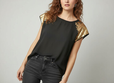 piękne bluzki wizytowe: Women's blouse, size M (EU 38)