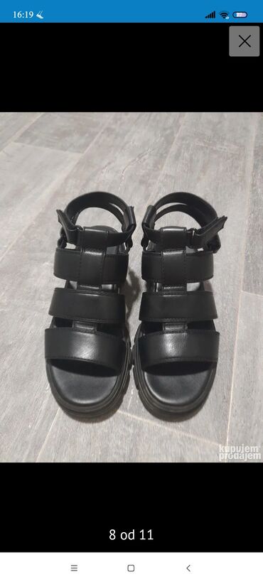 papuce sobne crne plisane broj: Sandale, Veličina: bоја - Crna