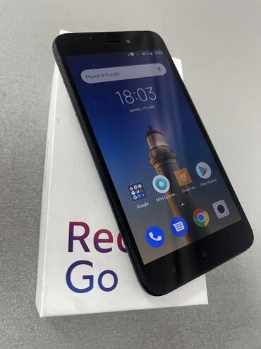 Redmi: Redmi, Redmi Go, Б/у, 16 ГБ, цвет - Черный, 2 SIM